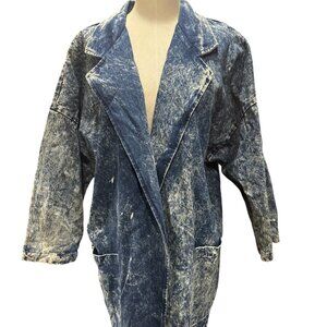 Vintage Early 90s Acid Wash Dolman Denim Jacket – My Michelle – Made in USA